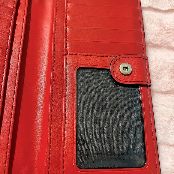 Kate Spade New York Red Pebbled Leather Wallet (GUC) - Picture 10 of 12